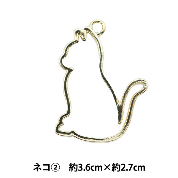 Piezas de resina "Marco de resina Cat se coloca 3 piezas de oro"