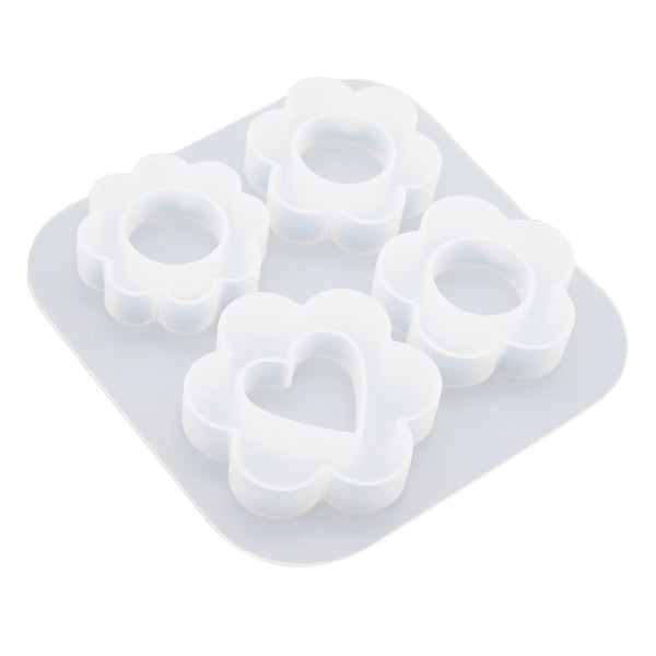 Moule de résine "Silicon Moule Fleur Shaker A4960-B"