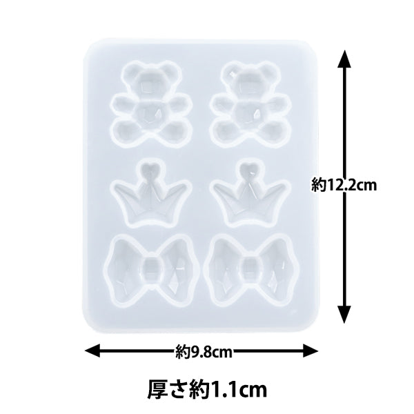 Molde de resina "Corona de oso de moho de silicio" Cinta MU-01-24-1E"