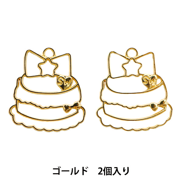 Resin parts "Resin frame cake gold MU-01-24-2B"