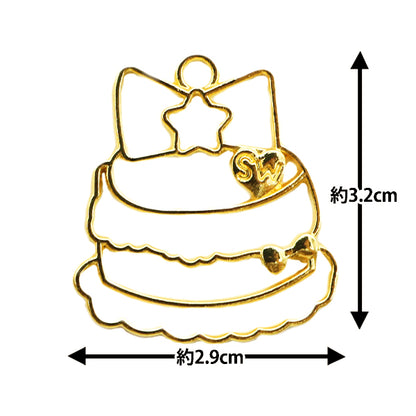 Resin parts "Resin frame cake gold MU-01-24-2B"