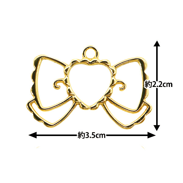 Resin parts "Resin frame Ribbon B Gold MU-01-24-2E"