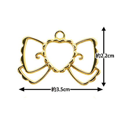 Resin parts "Resin frame Ribbon B Gold MU-01-24-2E"