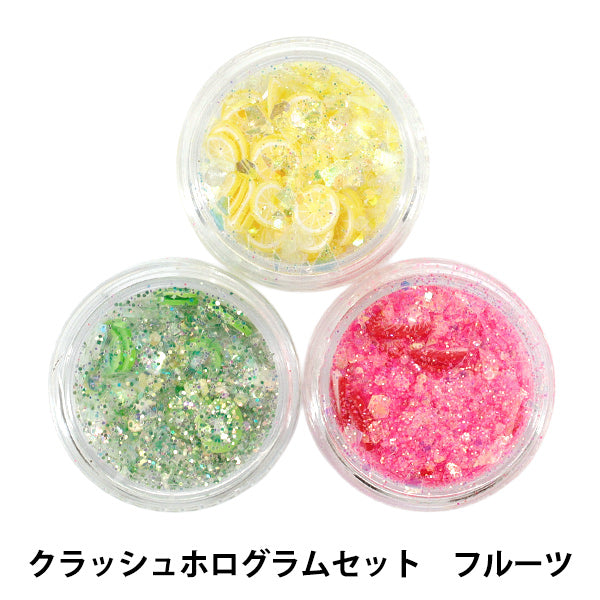 レジン材料 『Resin Lab(レジンラボ) クラッシュホログラムセット フルーツ RLP-14』 KIYOHARA 清原