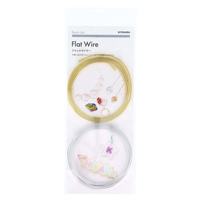 craft wire "Resin Lab flat wire 3mm width x 90cm each 1 roll RLP-19" KIYOHARA