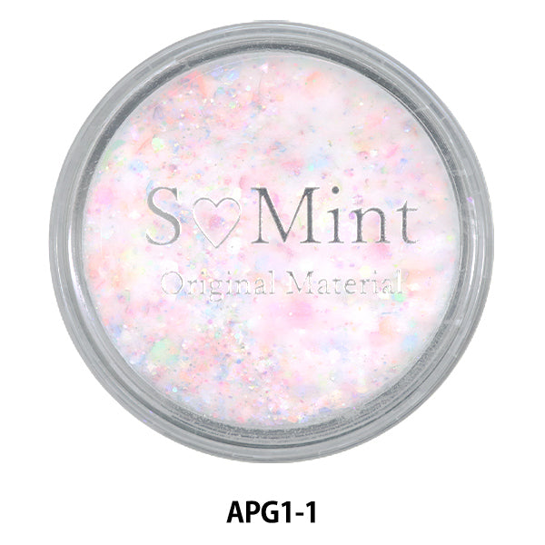 Harzmaterial "Acrylpulver-Glitter-Serie 1 Farbe 1 APG1-1" Smint