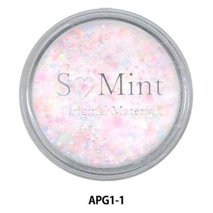 Harzmaterial "Acrylpulver-Glitter-Serie 1 Farbe 1 APG1-1" Smint