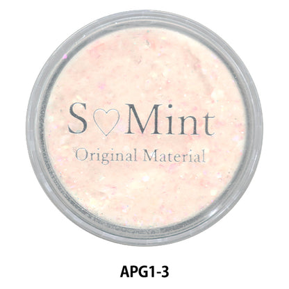 Harzmaterial "Acrylpulver-Glitter-Serie 1 Farbe 3 APG1-3" Smint
