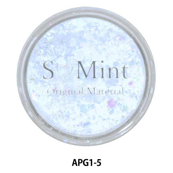 Harzmaterial "Acrylpulver-Glitter-Serie 1 Farbe Nr. 5 APG1-5" Smint