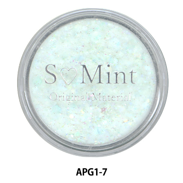 Harzmaterial "Acrylpulver-Glitter-Serie 1 Farbe 7 APG1-7" Smint