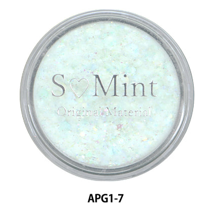 Harzmaterial "Acrylpulver-Glitter-Serie 1 Farbe 7 APG1-7" Smint