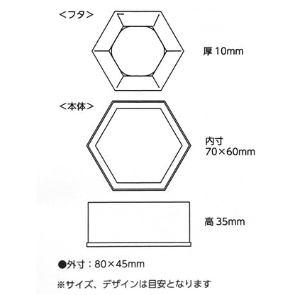 Moule de résine "accessoires de moule de silicium hexagone 10-4830"