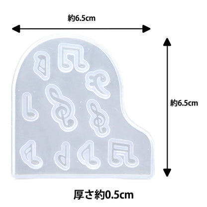 树脂模具硅胶音符10-2372"