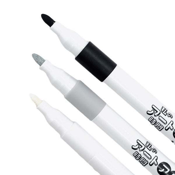 Marker Pen "My Art Time Acrylic Paint Pen 3 Color Set Monotone 10-5307"