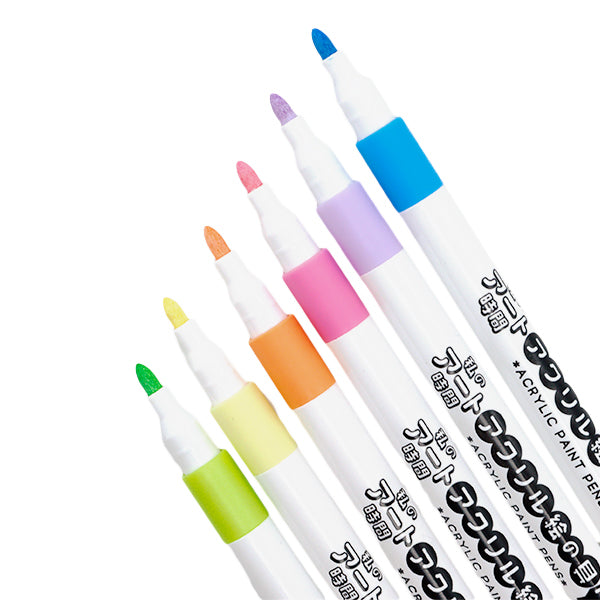 마커 펜 "내 아트 타임 아크릴 페인트 펜 6 컬러 세트 파스텔 10-5308"