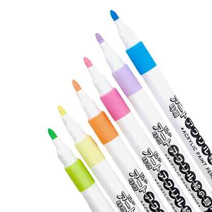 마커 펜 "내 아트 타임 아크릴 페인트 펜 6 컬러 세트 파스텔 10-5308"