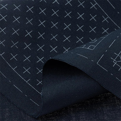 Embroidery kit "Cloth that allows you to make 4 coasters at first sight, navy blue 98915" LECIEN Lecien cosmo