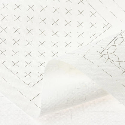 Embroidery kit "Cloth that allows you to make 4 coasters at first sight, white 98916" LECIEN Lecien cosmo