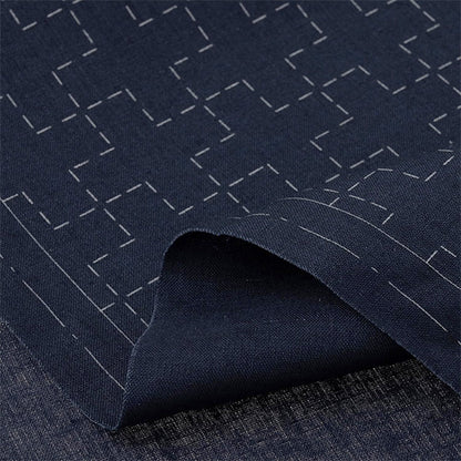 Embroidery kit "Sashiko Cotton linen multi-cloth cross clasp navy 98907" LECIEN Lecien cosmo