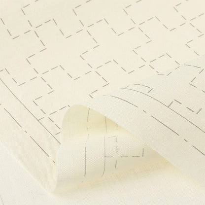 Embroidery kit "Sashiko Cotton Linen Multi-Cloth Crossed Off-White 98907" LECIEN Lecien cosmo