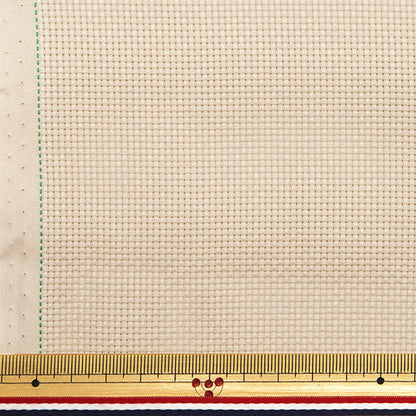 [الكمية من 1] أقمشة التطريز "Java Cross 55 عرض بيج طبيعي حوالي 91 سم 3925-9" ليسين Lecien كوزمو كوزمو