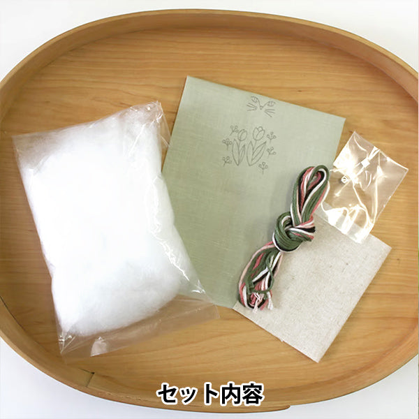 刺しゅうキット 『nekogao 刺繍ブローチ チューリップ PHC-130-2』 Piece ピース