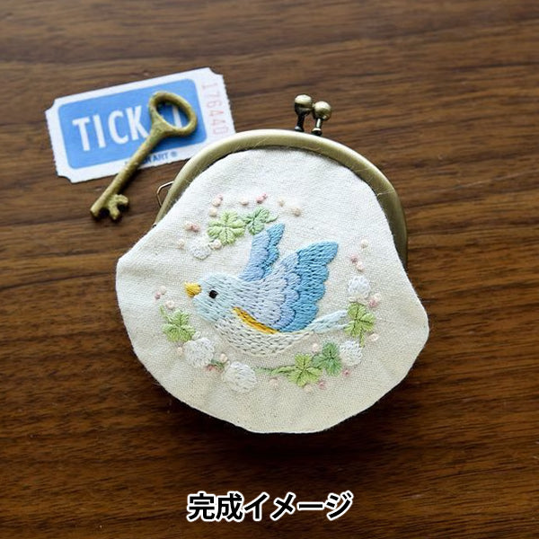 刺しゅうキット 『とりさんとシロツメクサ がま口 Chicchi PHC-031-3』 Piece ピース
