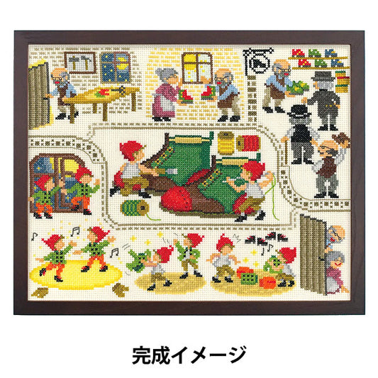 Embroidery Kit "Nostalgic Story: The Dwarf's Shoe Shop 7596" Olympus