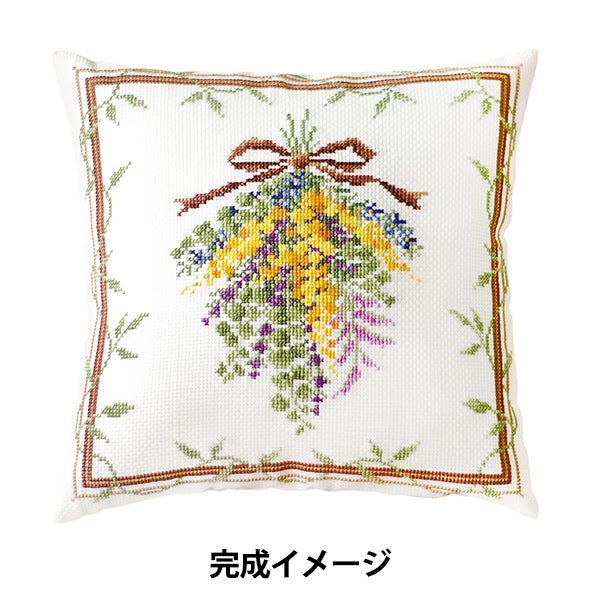 Embroidery kit "Onoe Megumi Cross Stitch Mimosa Collection Mimosa Swag 6065" Olympus