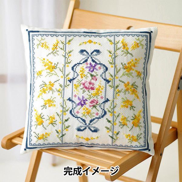 Embroidery kit "Onoe Megumi Cross Stitch Mimosa Collection Mimosa and Spring Kohana 6067" Olympus