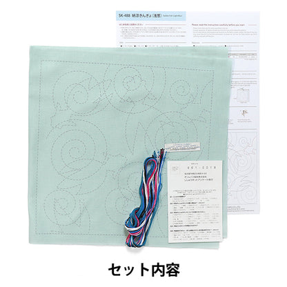 Embroidery kit "SashikoKit Cool Kingyo Asagi SK488" Olympus