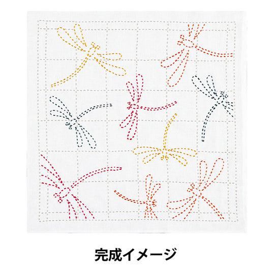 Embroidery kit "SashikoKit Akane Dragonfly White SK489" Olympus
