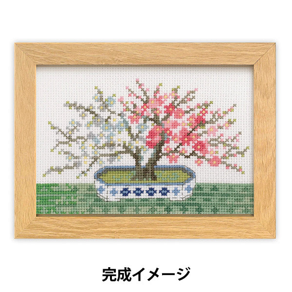 Stickset "12 Monate BONSAI Februar Rot-Weiß-Pflaume 7613" Olympus