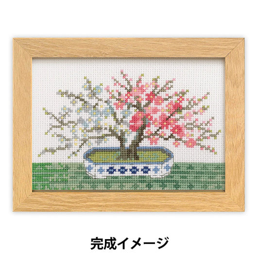 Stickset "12 Monate BONSAI Februar Rot-Weiß-Pflaume 7613" Olympus