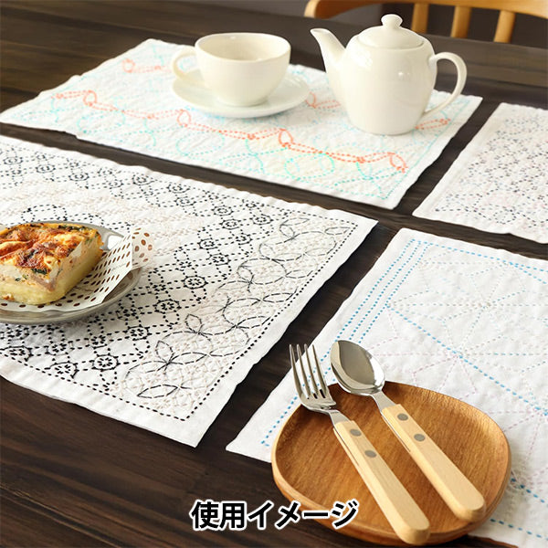 Stickset "SashikoKit Tischset Cloisonne Tsunagi SK-497“ Olympus