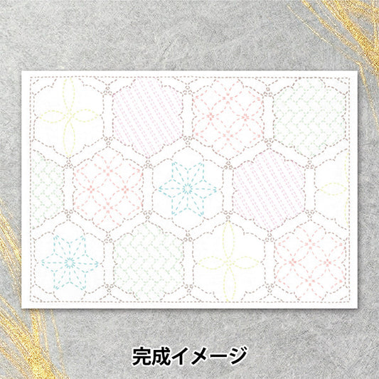 刺しゅうキット 『刺し子のランチョンマットキット 花窓 SK506』 Olympus オリムパス