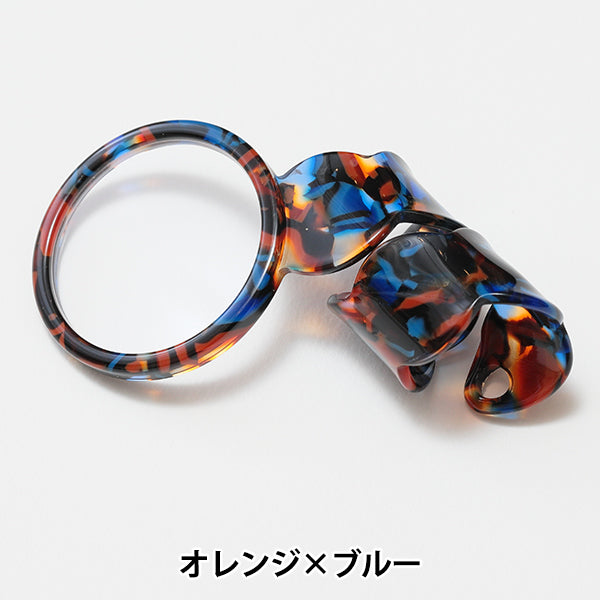 Fournitures de broderie "Sabae Ling Loupe Orange X Blue Saba08or / Bu" DMC Dilementea