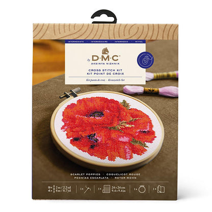 Kit de broderie "Collection de créateurs Scarlet Poppy BK1817" DMC Dilementea