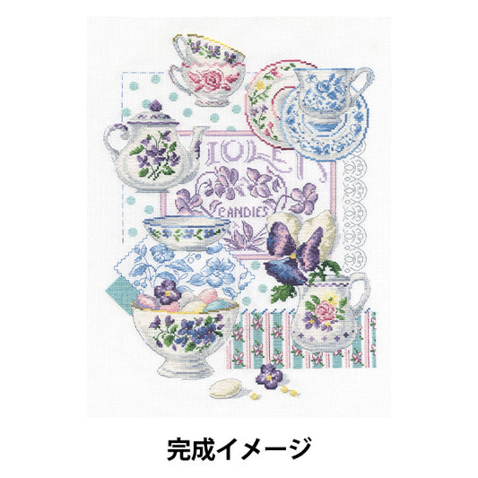 Embroidery Kit "Crockery&Violets BK769"" DMC DMC