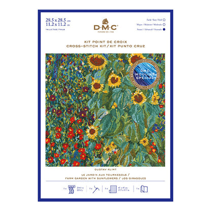 자수키트 "크로스 스티치 키트 Klimt 해바라기와 농장 정원 BK1812" DMC DMC