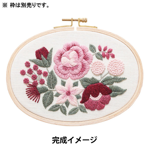 Embroidery Kit "Higuchi Yumiko Flower Bouquet Collection Pink JPT93" DMC DMC