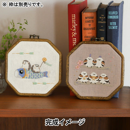 Embroidery kit "Chicchi Hedgehog and Carp Streamer JPT104" DMC DMC