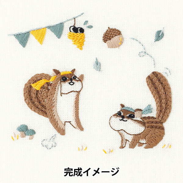 Embroidery kit "Chicchi Chipmunk sports day JPT109" DMC DMC