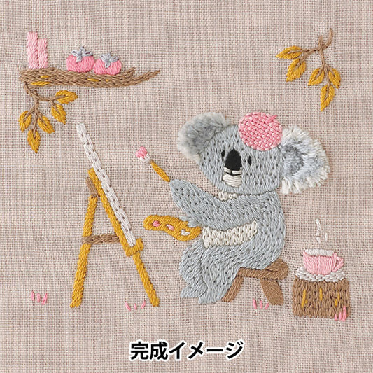 Комплект вышивки "Chicchi Koala наслаждается живописью JPT110" DMC DMC