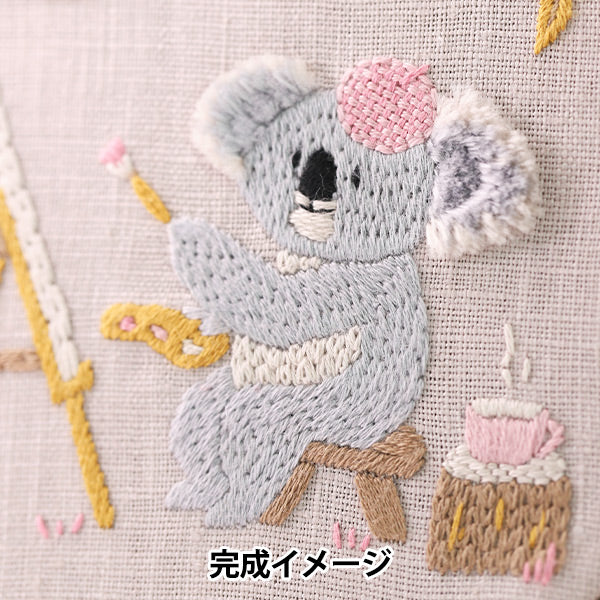 Комплект вышивки "Chicchi Koala наслаждается живописью JPT110" DMC DMC