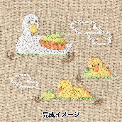 Комплект вышивки "Chicchi Ducks и родители и дети в Yuzuyu Bath JPT111" DMC DMC