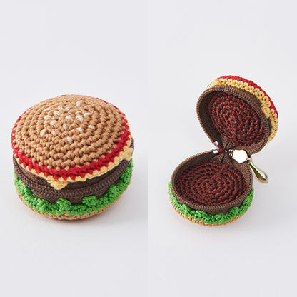 Knitting kit "A small knitted pouch made from embroidery yarn hamburger 502503" LECIEN Lecien cosmo