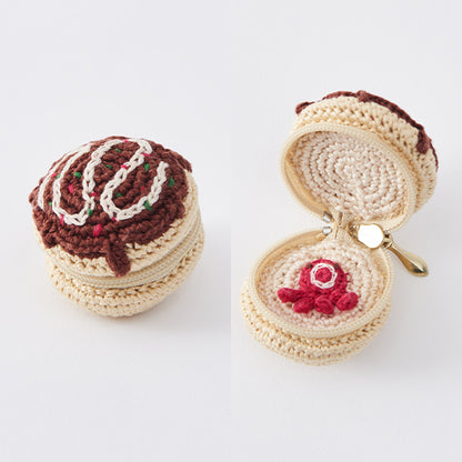 Knitting Kit "حقيبة صغيرة متشابكة مع غزل تطريز ، Takoyaki 502506" ليسين Lecien كوزمو