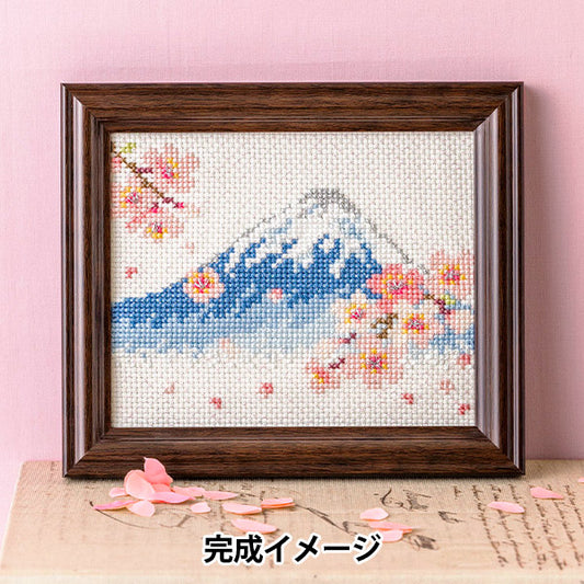 Stickkit "The Sparkling Season of Japan: Fuji und Cherry Blossom Viewing 522401" Lecien Lecien Cosmo