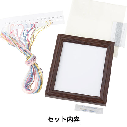 Stickkit "The Sparkling Season of Japan: Fuji und Cherry Blossom Viewing 522401" Lecien Lecien Cosmo